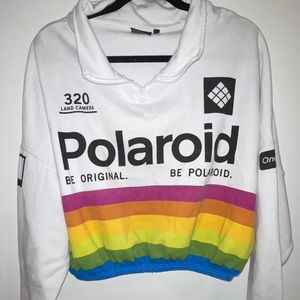 Polaroid Cropped Sweatshirt